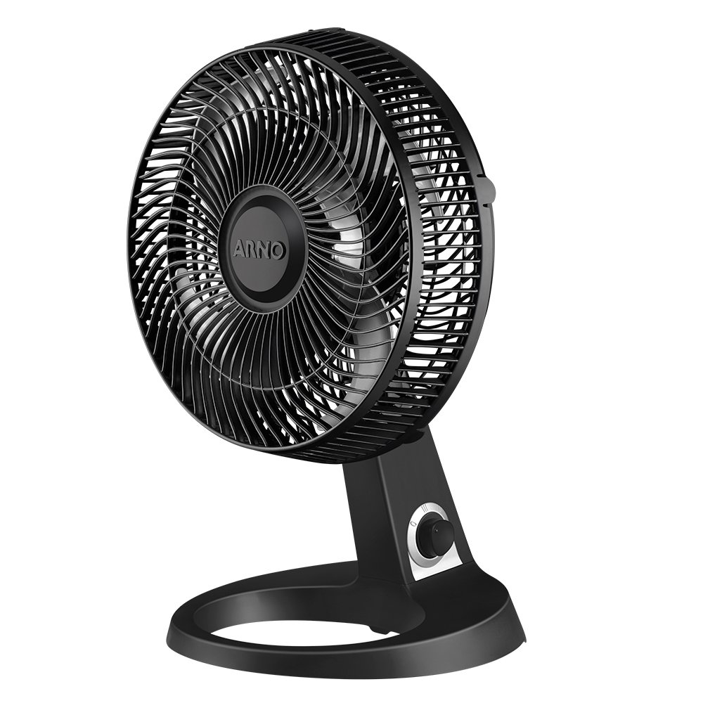Ventilador de Mesa 30cm Arno VC30 Compact Force, Preto, 110V