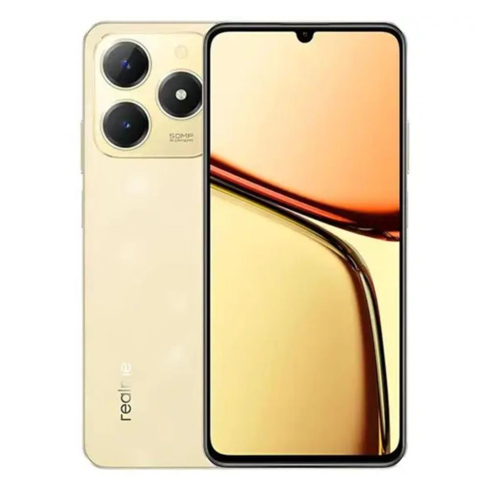 Smartphone Realme C61 RMX3930 128GB 4GB ram Dual sim Tela 6.74 - Dourado