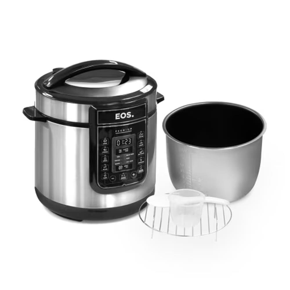 Panela de Pressão Elétrica 6L EOS Multicooker Digital Inox EPP60DI 110V