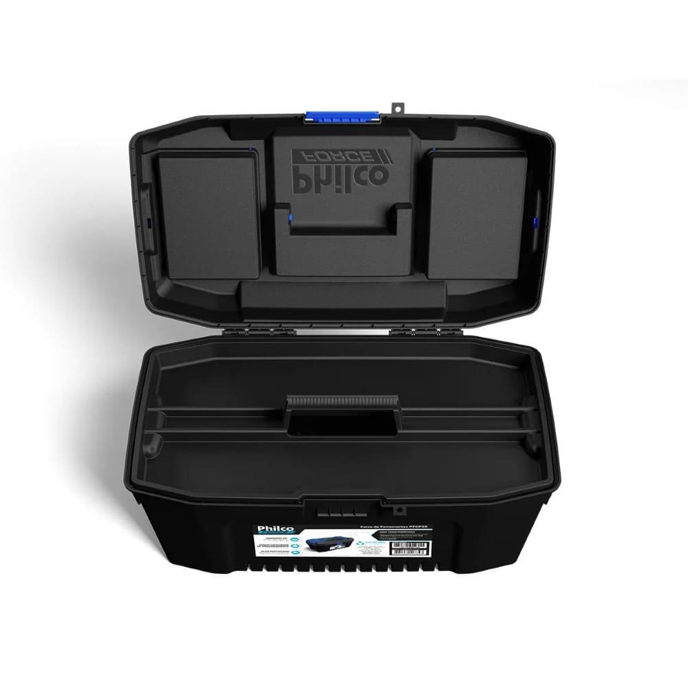 Caixa De Ferramentas Force 30kg Pfcp22 Preto E Azul Philco