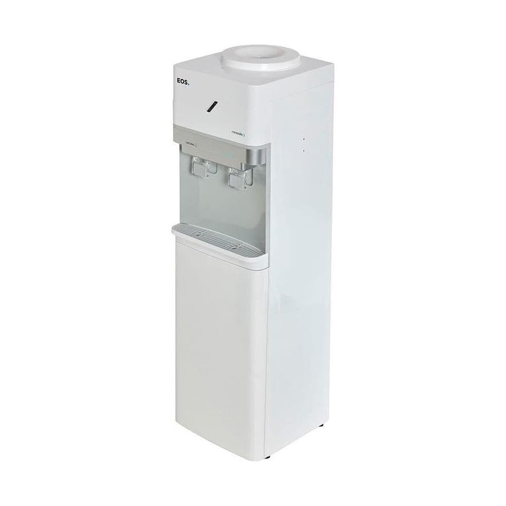 Bebedouro de Coluna para Garrafão com Armário Eos Mineralle Compressor Branco Ebc01bca 110v
