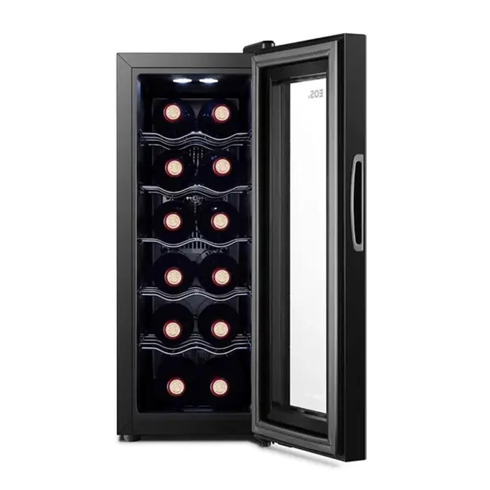 Adega Climatizada 12 Garrafas Eletrônica Painel Touch Porta Full Glass Eae12 Bivolt - Eos B170962