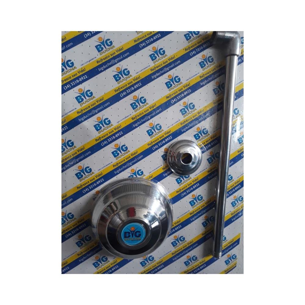 Ducha De Aluminio 6" X Tubo de 3/4" Goldflex