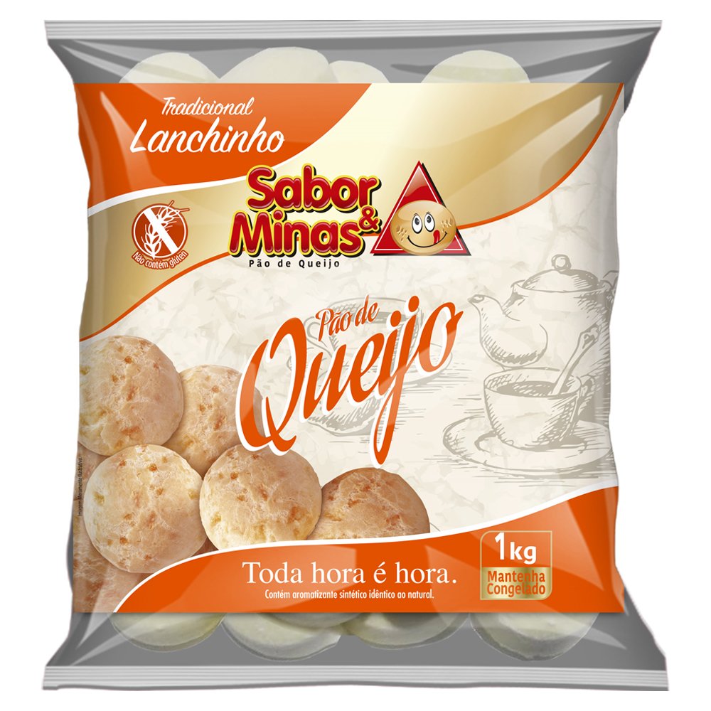 Pão de queijo Sabor & Minas Lanchinho 1 kg (Emb. contém 17 pacotes de 1 kg)