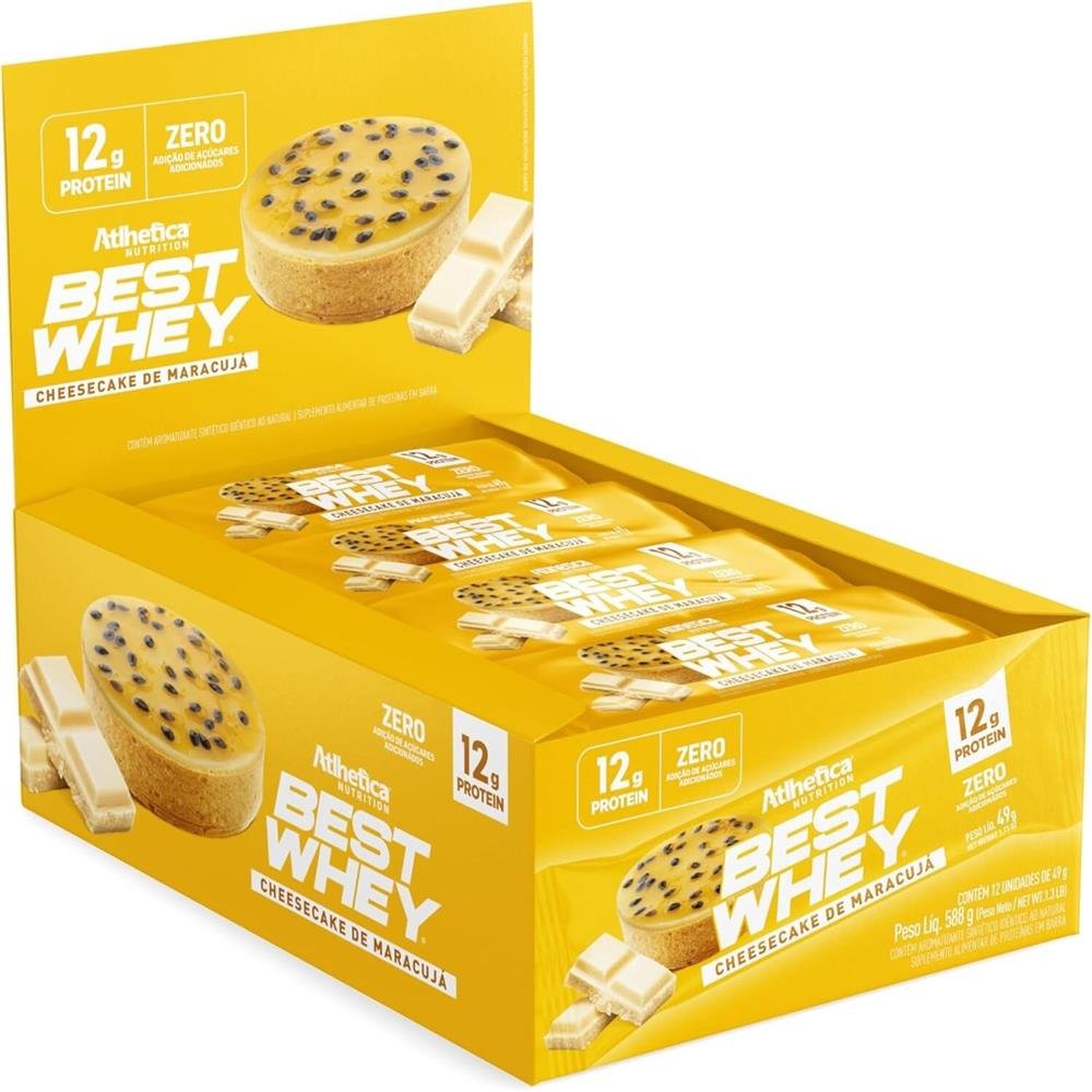 Best Whey Bar 12g Protein Cheesecake De Maracujá