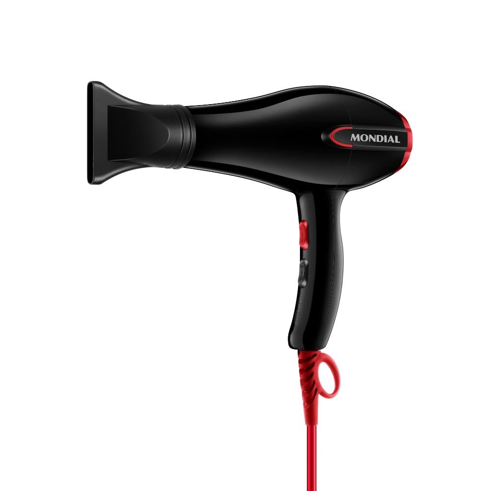 Secador De Cabelos Turbo Mondial Sc-41 Preto/vermelho 220v