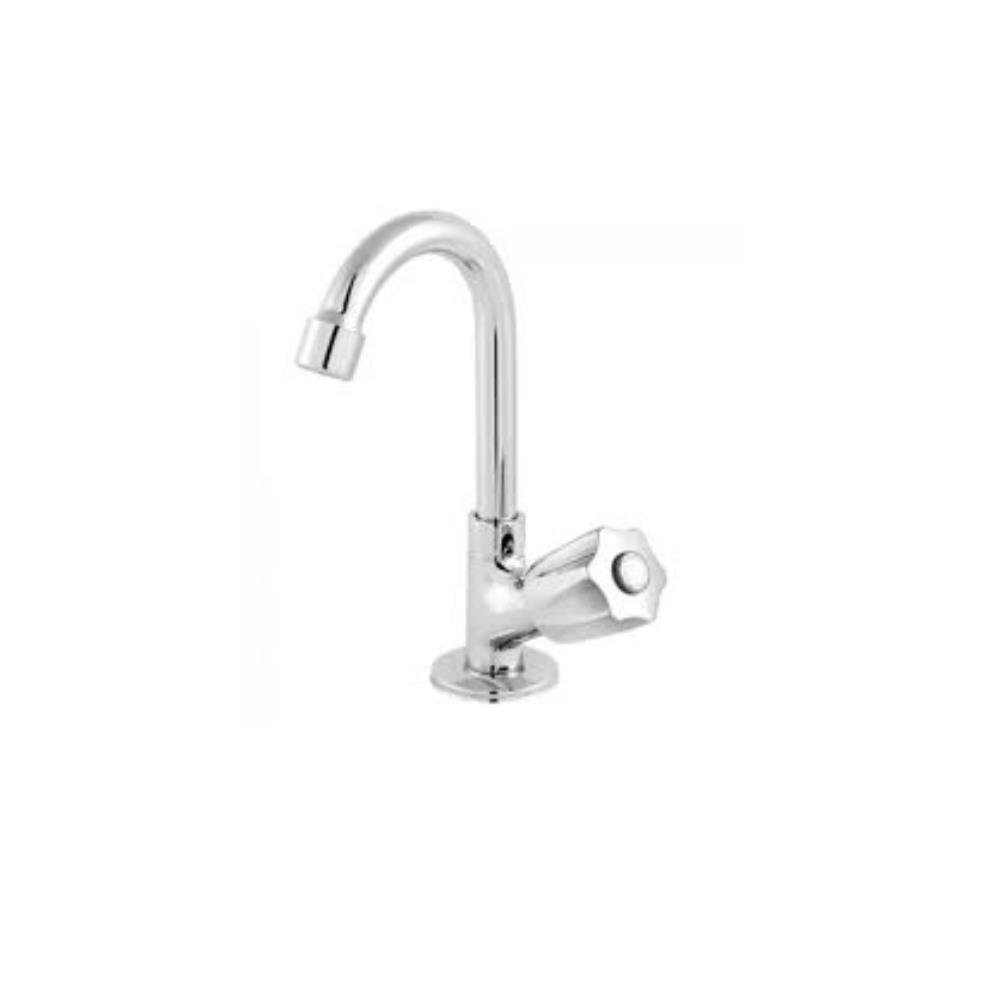 Torneira Bica Movel Inox Lavatorio 1198 1/4 de Volta Luxo C-50 Goldflex