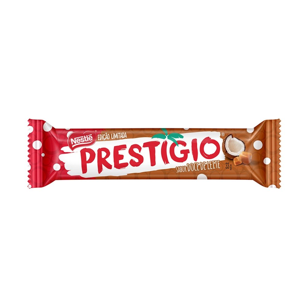 Chocolate Nestlé Prestigio Doce de Leite 33g - Embalagem com 30 Unidades