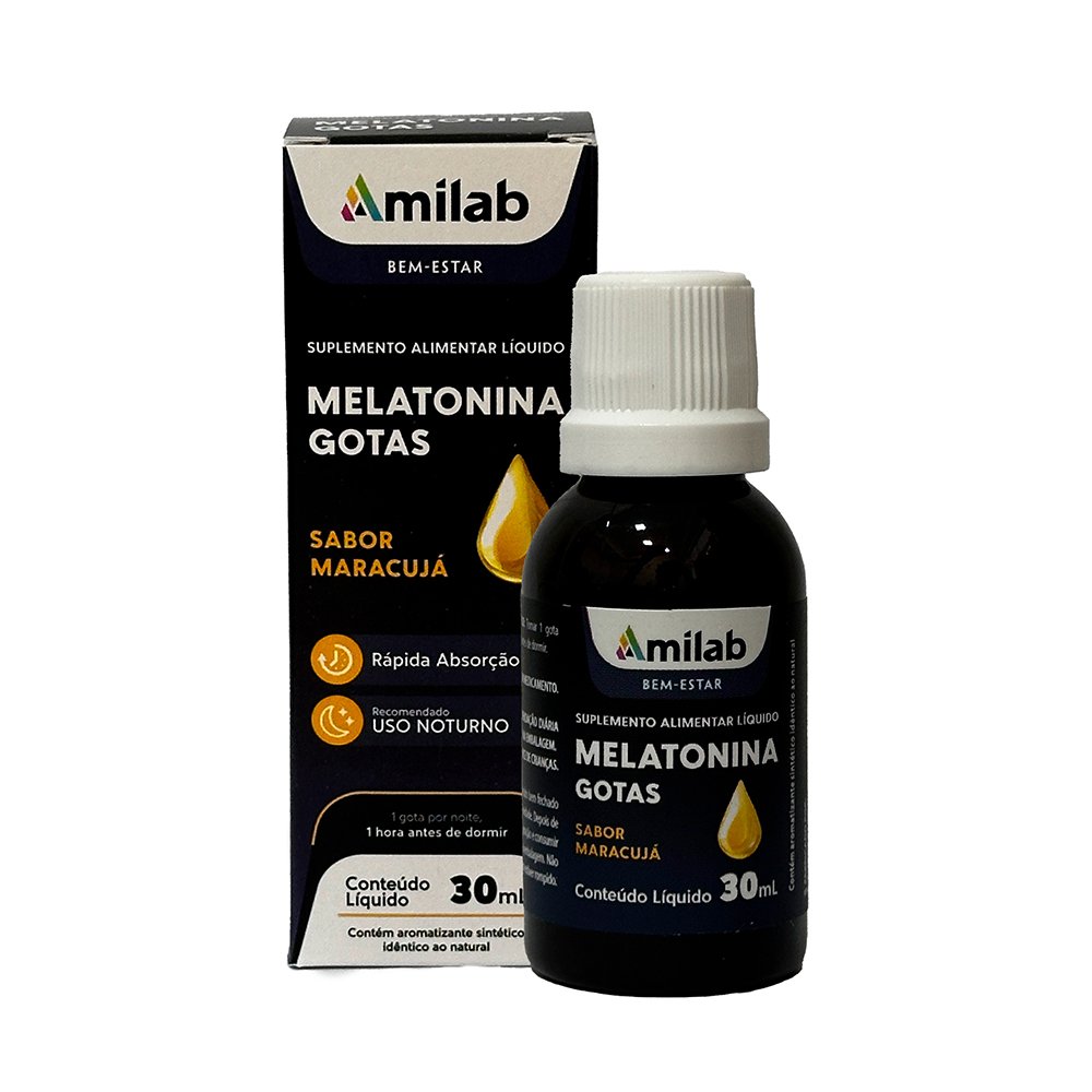 Amilab Melatonina Gotas 30Ml | Martins Atacado