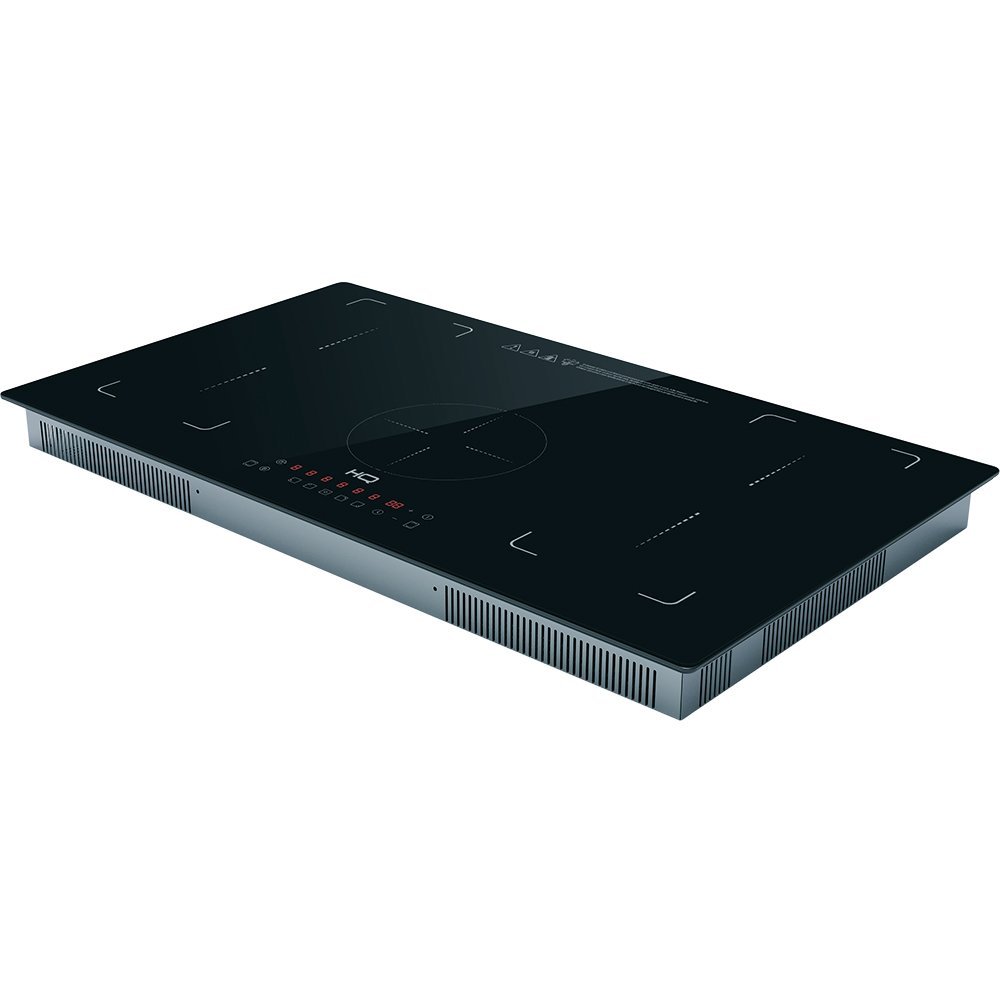 Cooktop De Indução Embutir Hq 5 Bocas Painel Touch Free Zone 9000W Preto Hq-Ide9005/77Cm-Fz 220V
