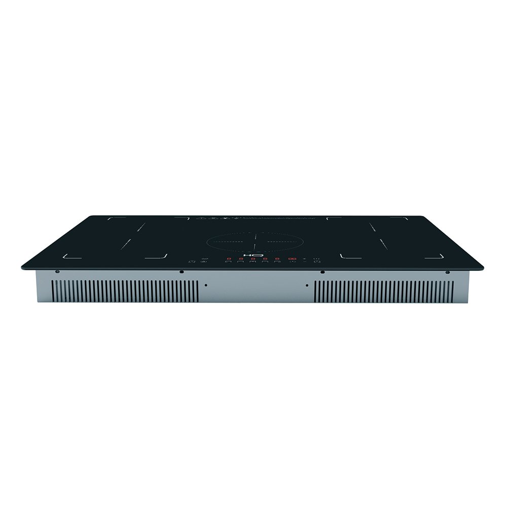 Cooktop De Indução Embutir Hq 5 Bocas Painel Touch Free Zone 9000W Preto Hq-Ide9005/77Cm-Fz 220V