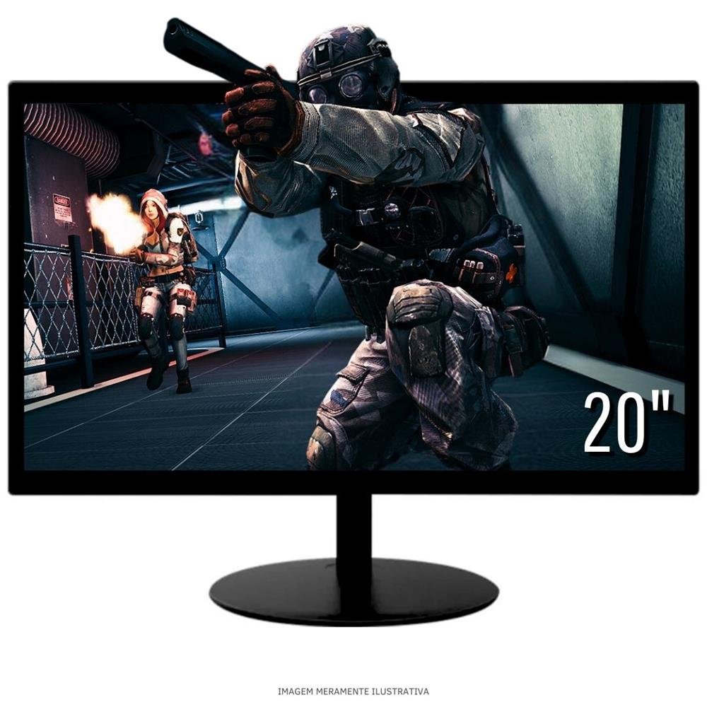 Computador Gamer Completo TOB Intel Core i5 SSD 480GB 16GB Teclado Mouse Mouse Pad e Headset Gamer Monitor 20´´ Windows 10 Pro Trial