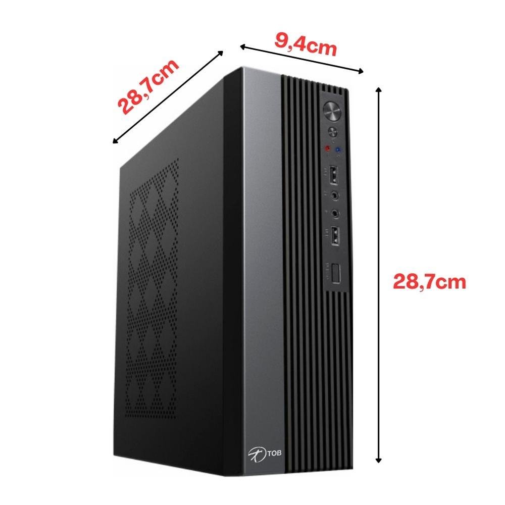 Computador TOB Completo Slim Compacto Intel Core i5 SSD 240GB Memoria 8GB Windows 10 Trial Desktop PC CPU