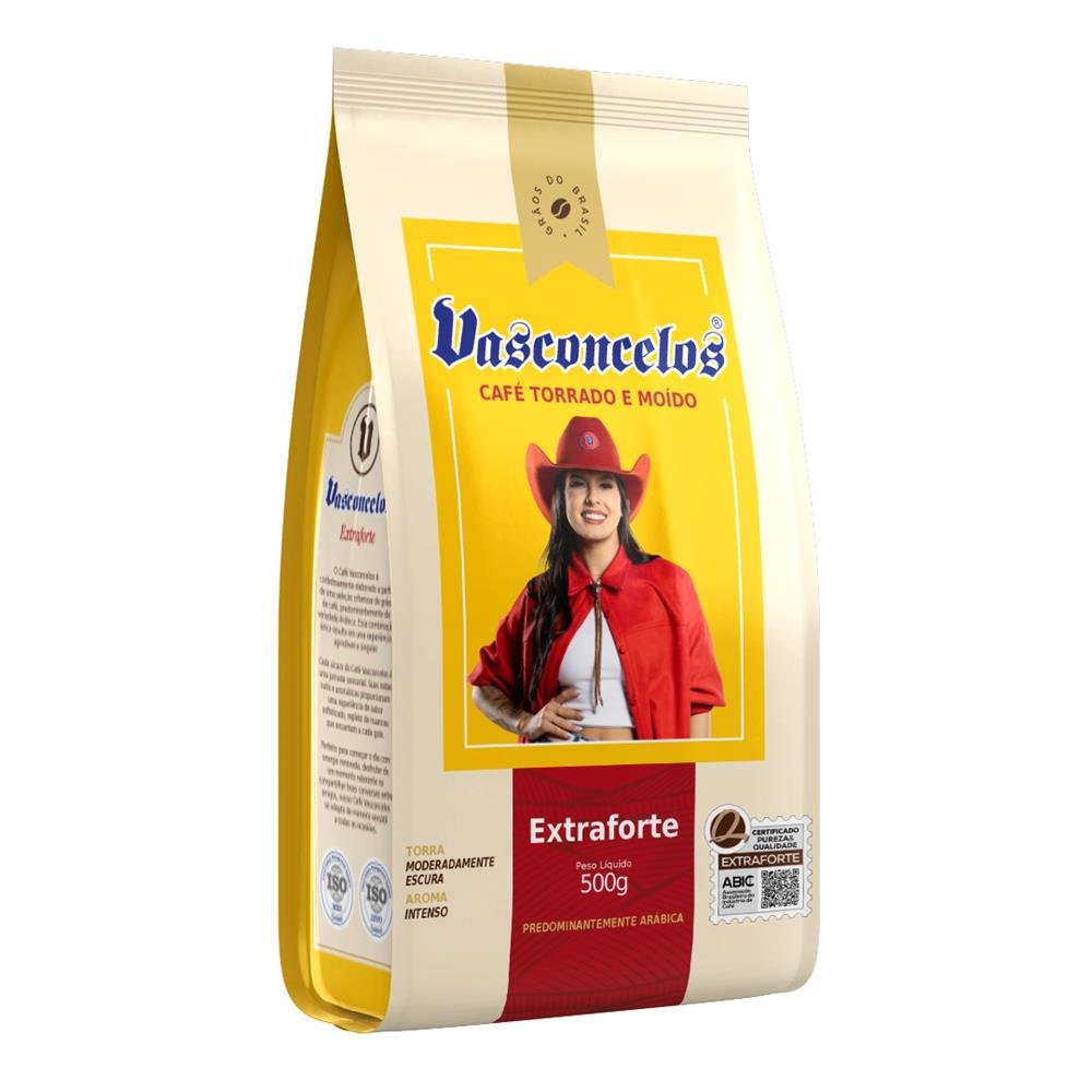 Café Vasconcelos Pouch Extraforte 500g - 10 Unidades