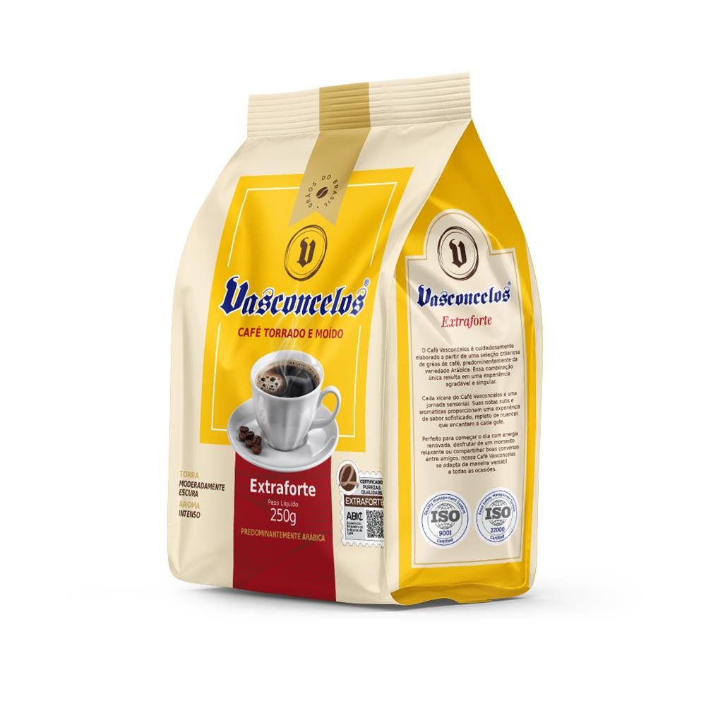 Café Vasconcelos Pouch Extraforte 250g - 20 Unidades