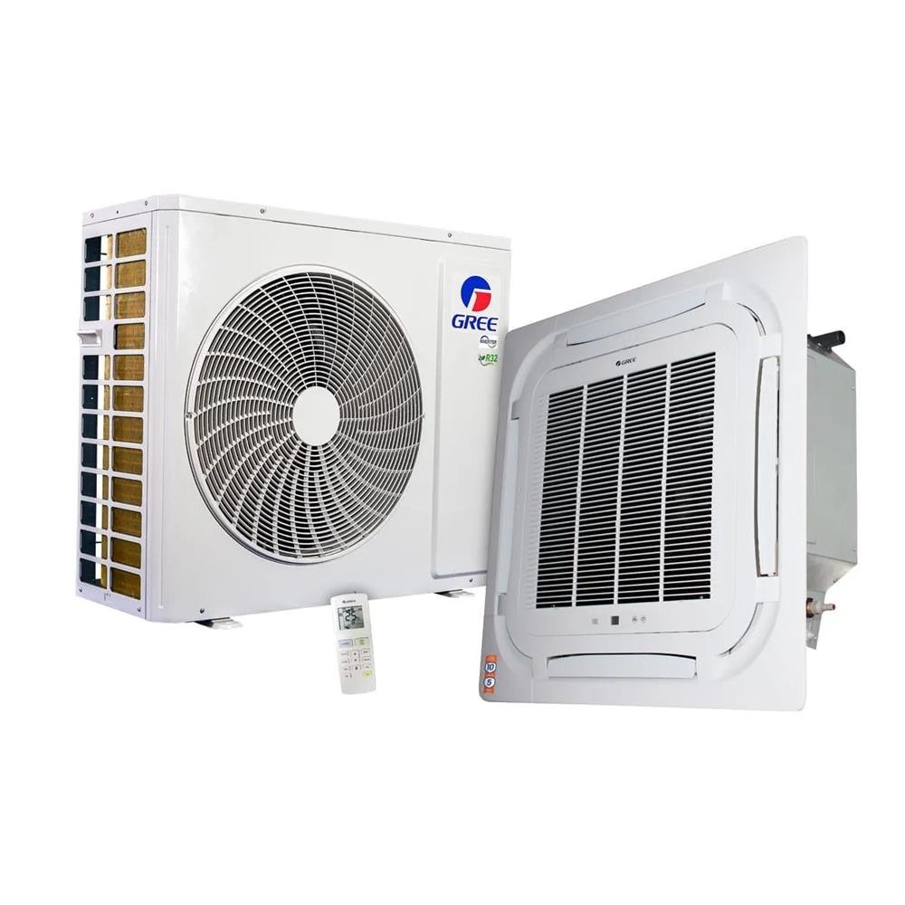 Kit Ar Condicionado Inverter 36000 Btus Gree Cassete G-Prime Compact Inverter Frio 220v