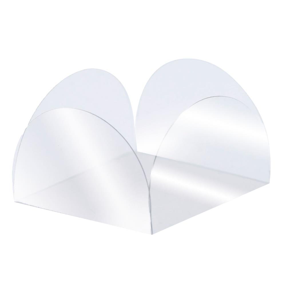 Forminha de Acetato Transparente para Doce 4 Pétalas M Junco