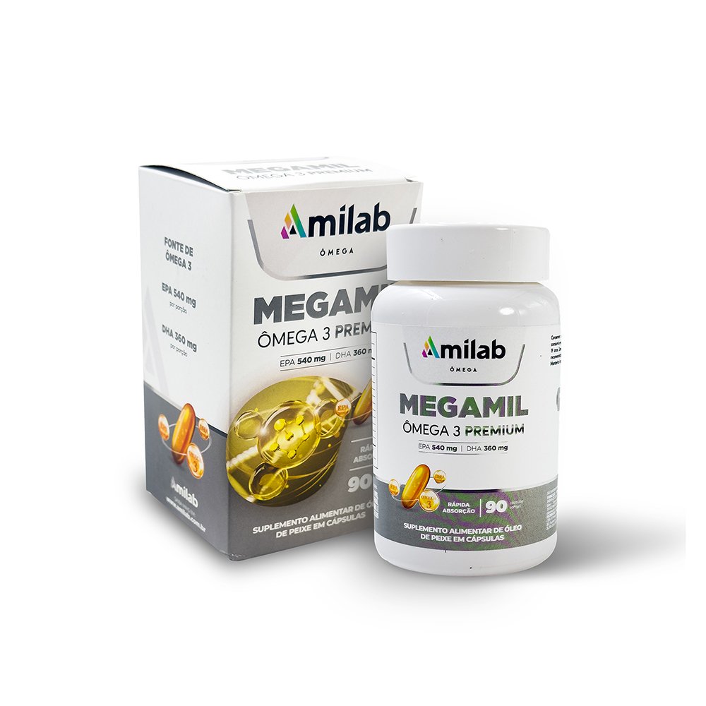 Amilab Megamil Premium Com 90 Unidades
