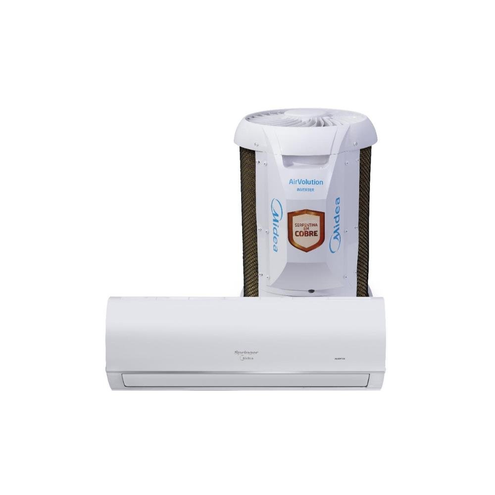 Ar Condicionado Split Springer Midea Hi Wall AirVolution Connect Inverter 12.000 BTU/h Monofasico Quente e Frio 42AFVQI12S5 - 220V