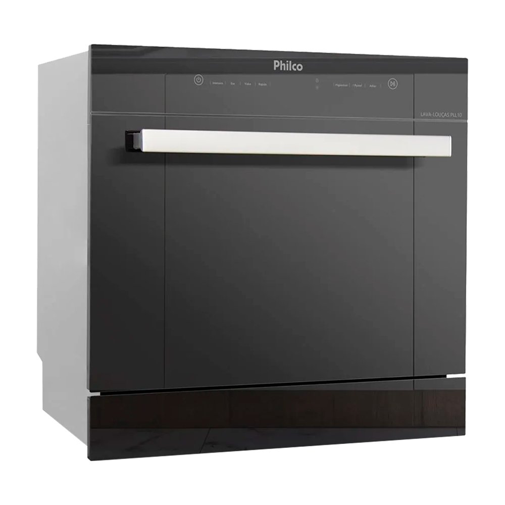 Lava-Louças Philco 10 Serviços PLL10 - 5 Programações, Preto Espelhado, 110V