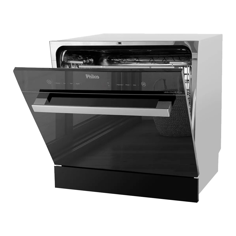 Lava-Louças Philco 10 Serviços PLL10 - 5 Programações, Preto Espelhado, 110V