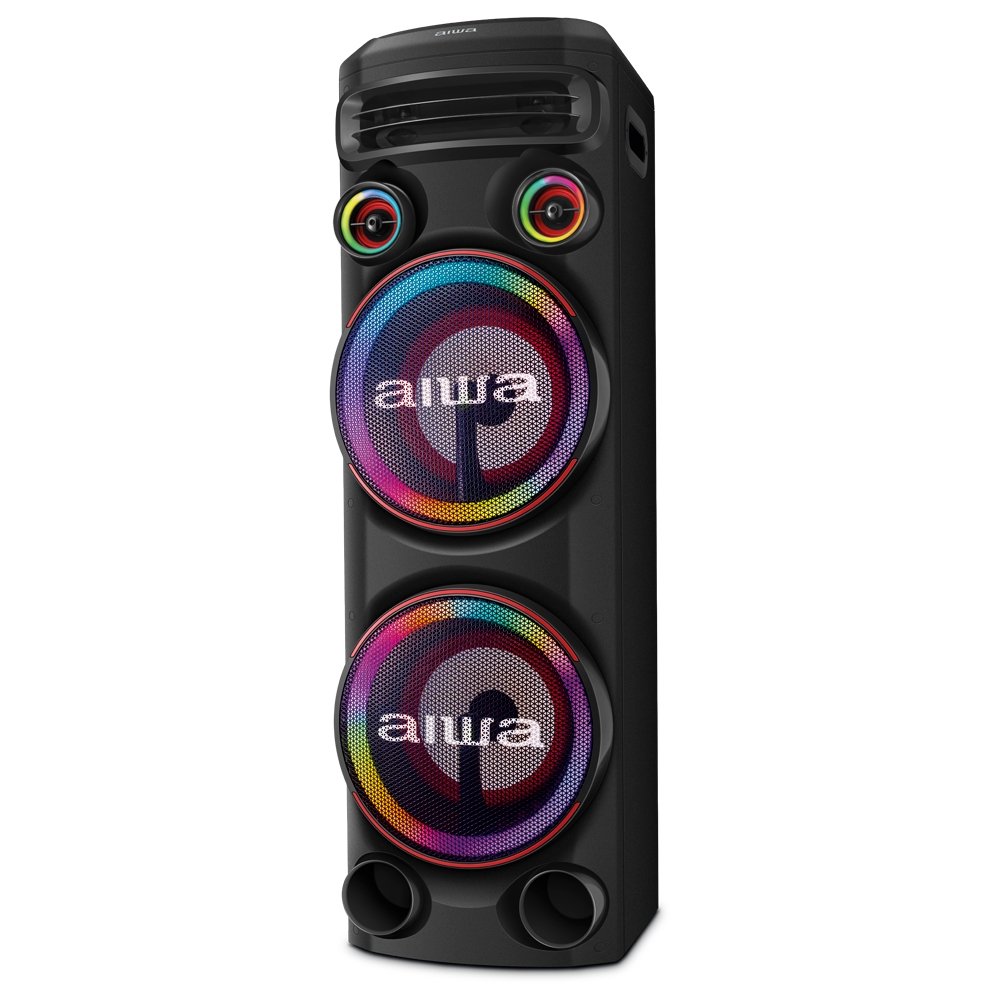 Caixa de Som Amplificada Aiwa Torre de Som AWS-T2W-02 - Bluetooth, Preto, 2300W, Bivolt