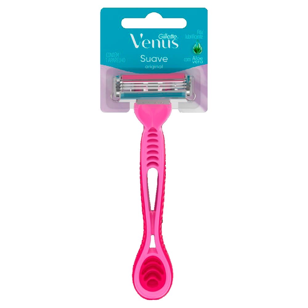 Aparelho de Depilação Gillette Venus Suave Original Feminino Cartela - Embalagem com 12 Unidades