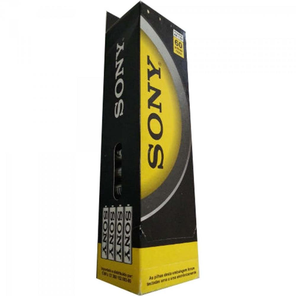 Pilha Zinco AA SUM3-NLD60A (Caixa c/60 pilhas)(Shrink c/4 pilhas) SONY Un.Venda: BLI/60