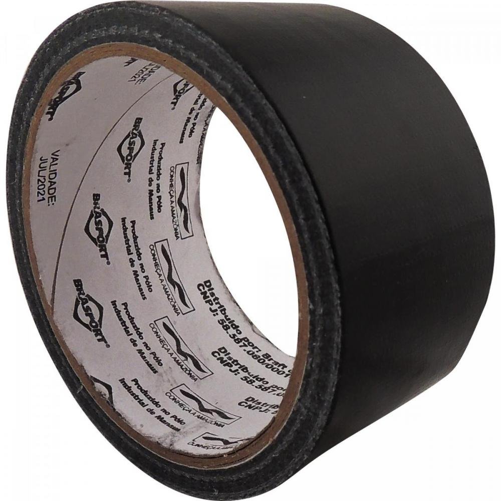 Fita Multiuso 5m x 48mm BRASFORT Preta Un.Venda: PC/1