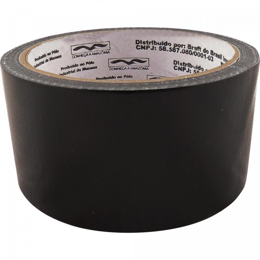 Fita Multiuso 5m x 48mm BRASFORT Preta Un.Venda: PC/1