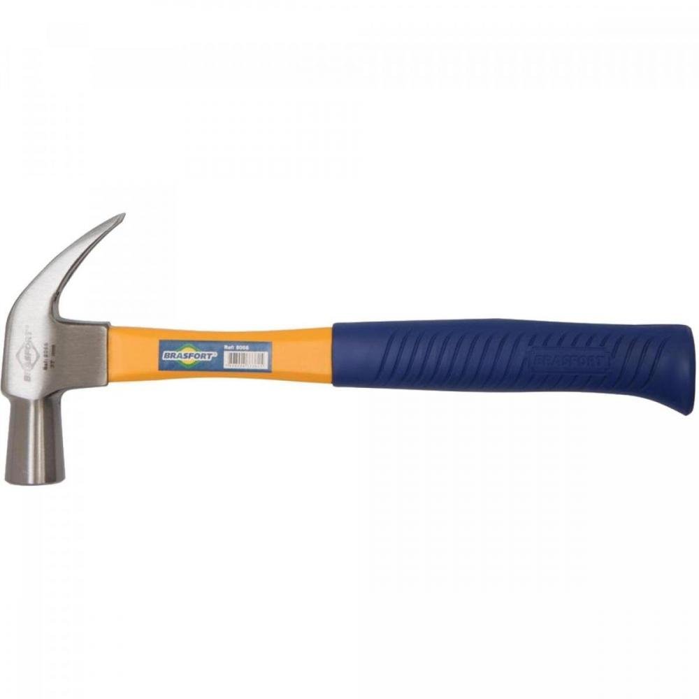 Martelo Unha Polido com Cabo em Fibra 27mm BRASFORT Un.Venda: PC/1