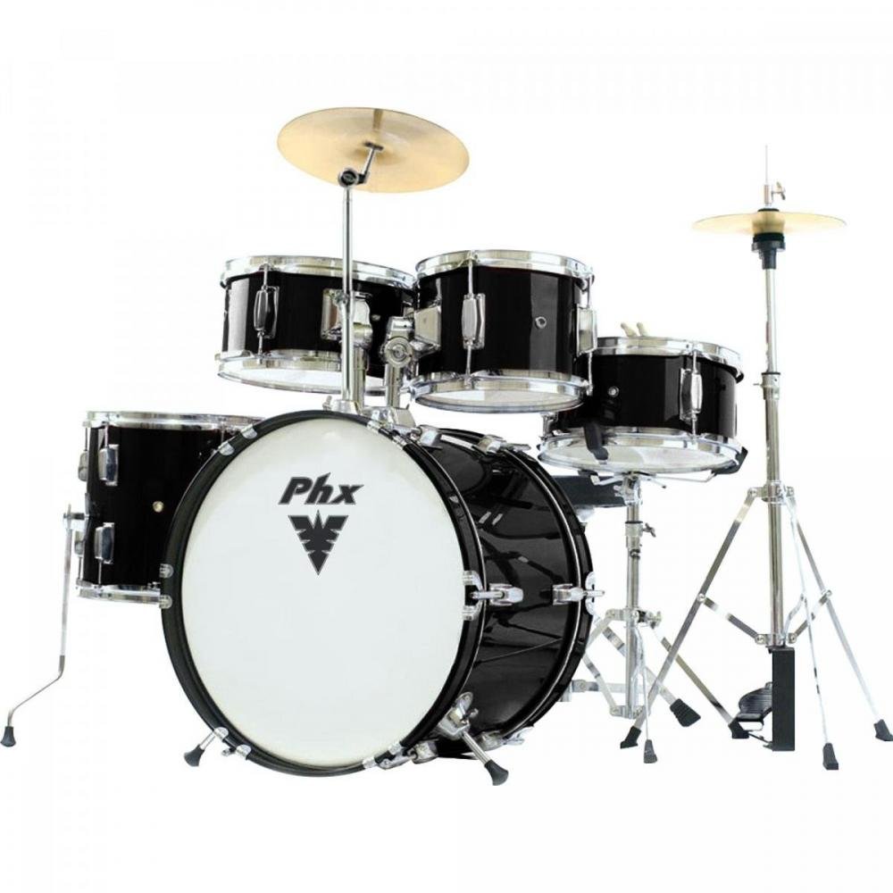 Bateria Infantil DS516C Preta Phx Un.Venda: PC/1