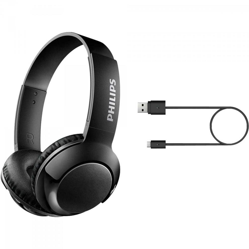 Fone de Ouvido Wireless Supra Auricular SHB3075 Preto PHILIPS Un.Venda: PC/1