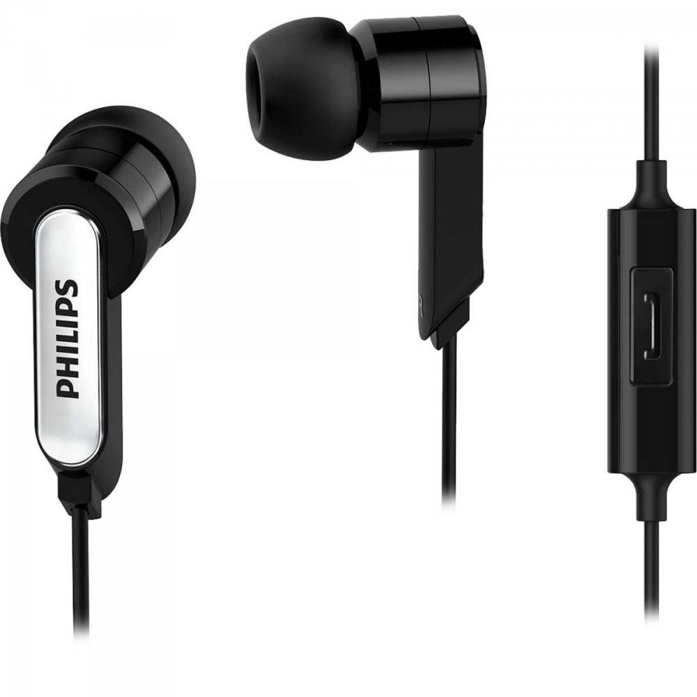 Fone de Ouvido c/ Microfone SHE1405BK/10 preto PHILIPS Un.Venda: PC/1