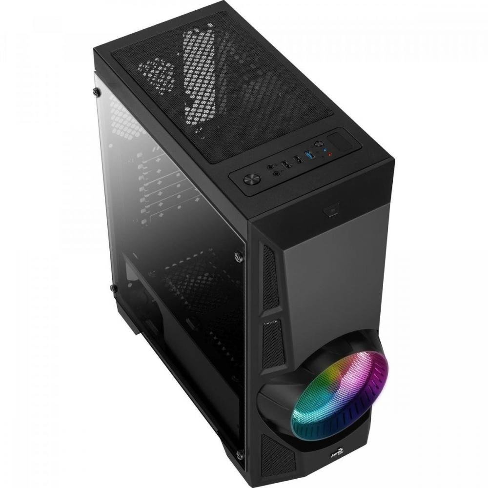 Gabinete Gamer Mid Tower RGB Aero Engine Aerocool Un.Venda: PC/1