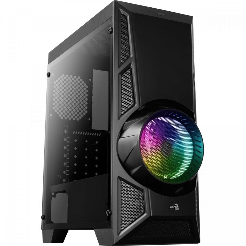 Gabinete Gamer Mid Tower RGB Aero Engine Aerocool Un.Venda: PC/1