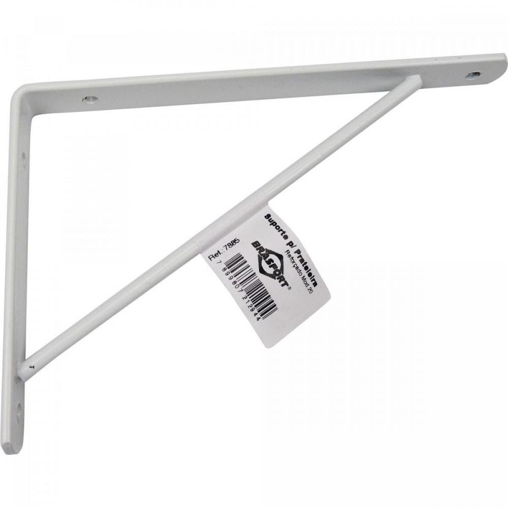 Suporte Reforçado para Prateleira 18x2cm BRASFORT Un.Venda: PC/1