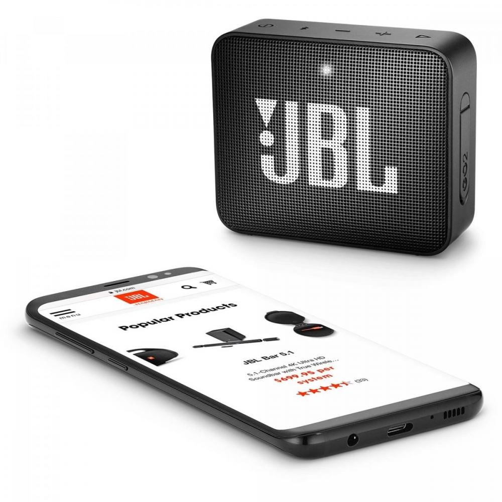 Caixa Multimídia Portátil Bluetooth GO 2 Preta Jbl