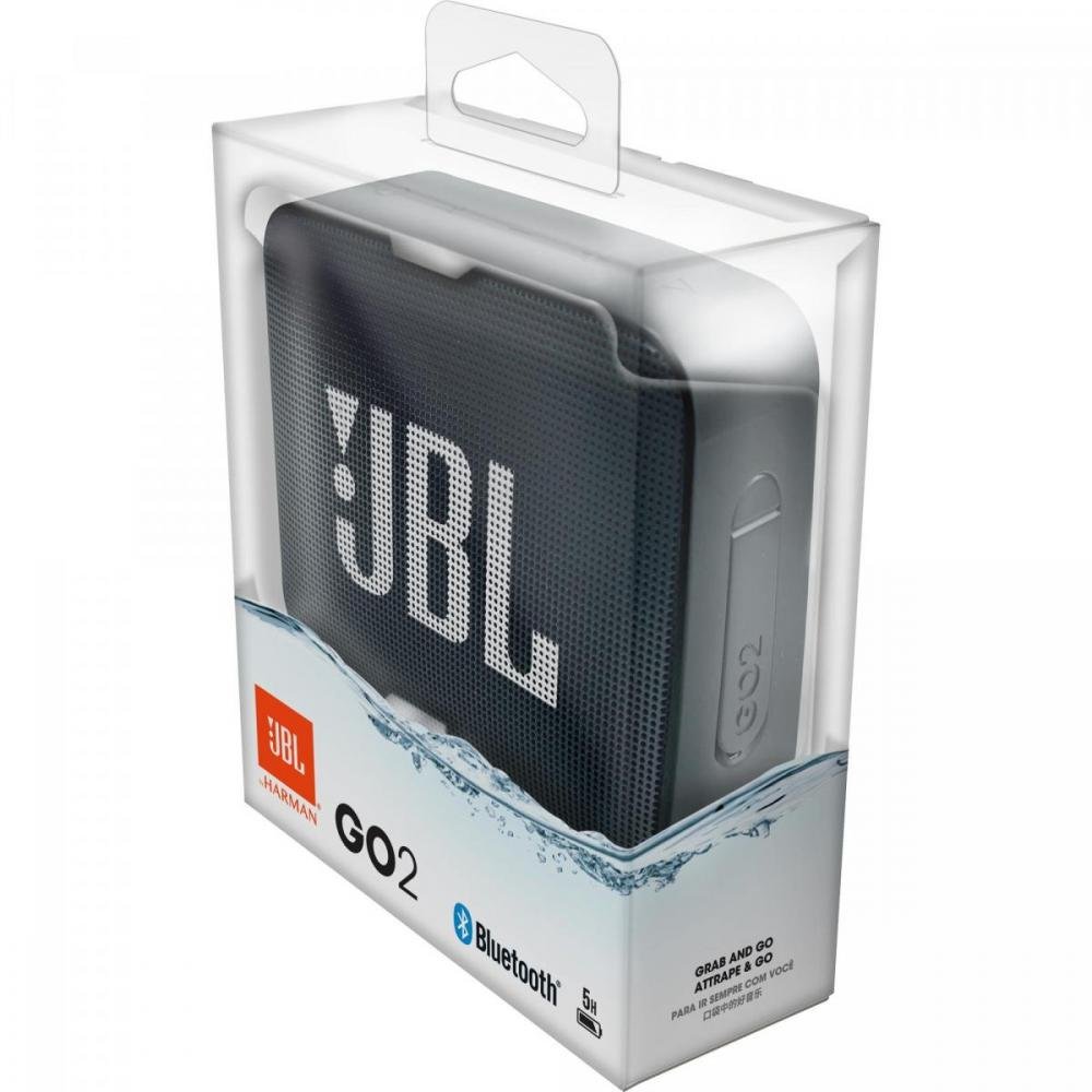 Caixa Multimídia Portátil Bluetooth GO 2 Preta Jbl