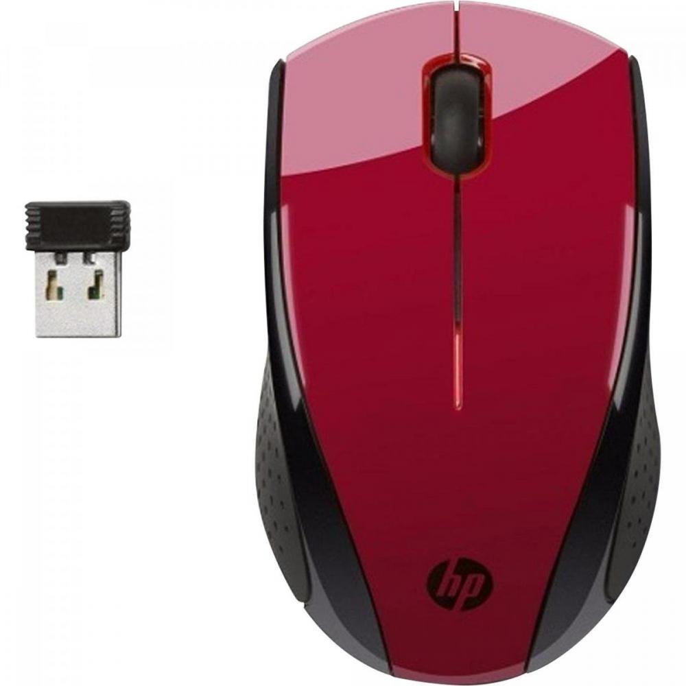 Mouse Wireless Sem Fio X3000 Vermelho e Preto HP Un.Venda: PC/1