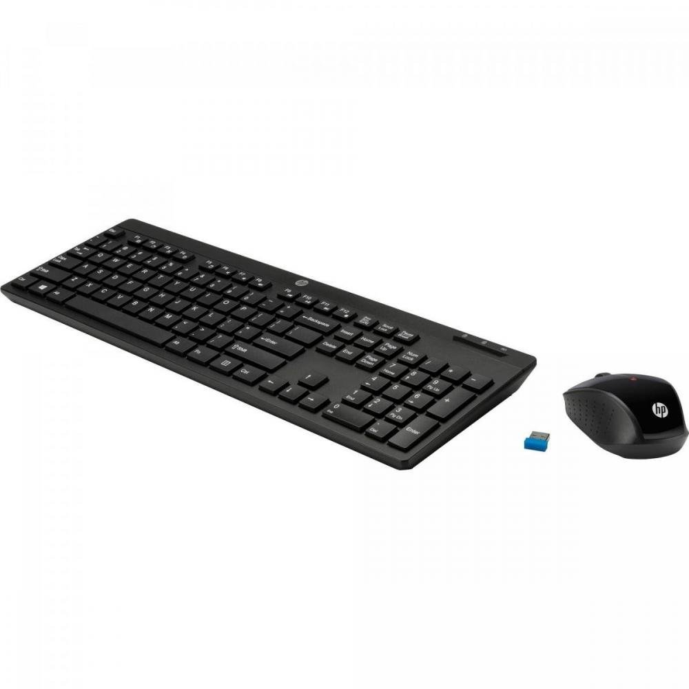 Kit Teclado + Mouse Sem Fio C200 Preto HP Un.Venda: PC/1