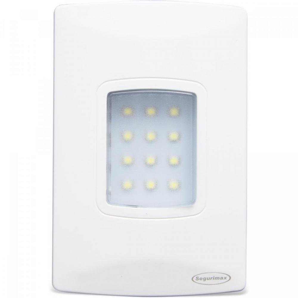 Iluminação de emergência autônoma de embutir LED 100 Lúmens SEGURIMAX Un.Venda: PC/1