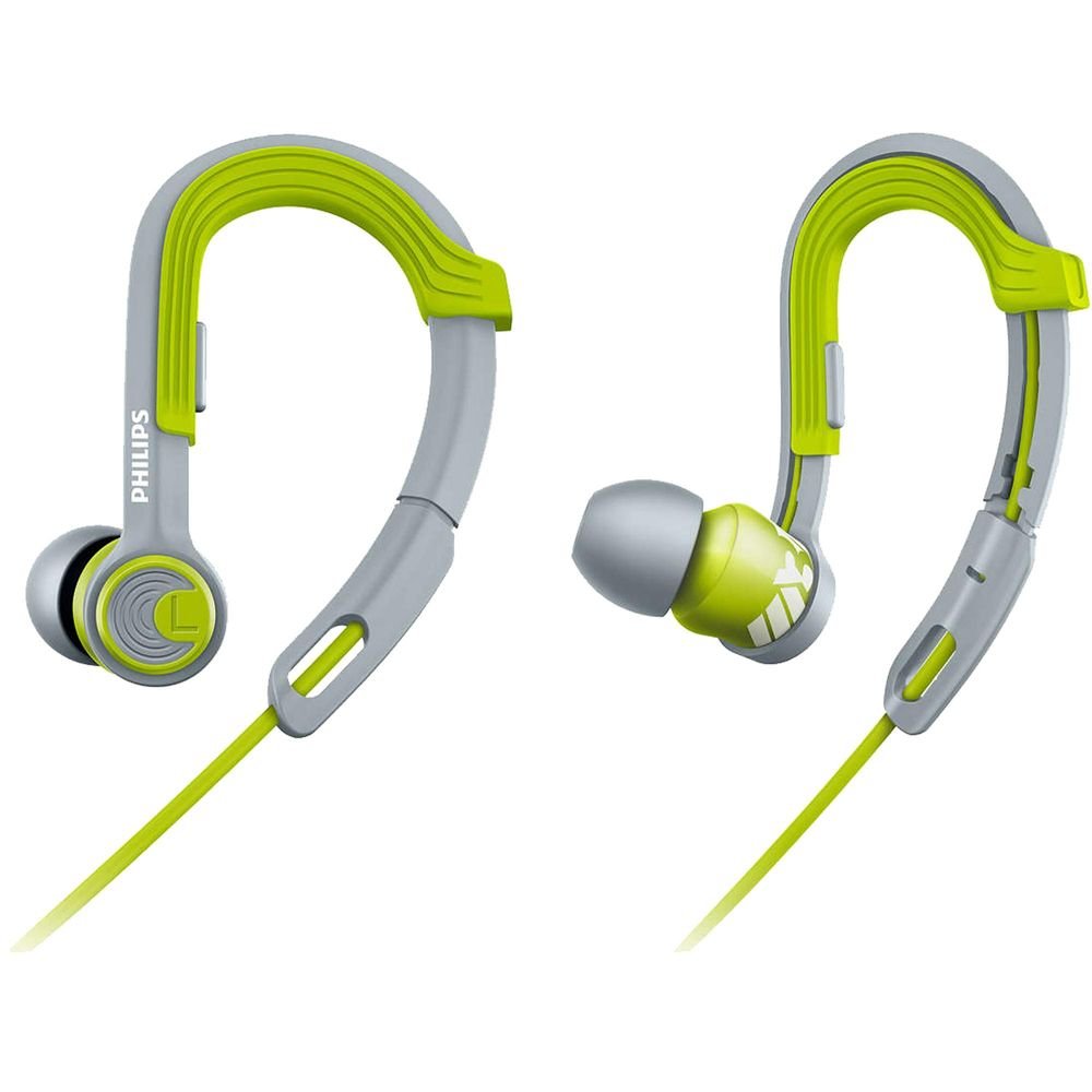 Fone de Ouvido Esportivo Gancho Ajustável SHQ3300LF/00 Verde PHILIPS Un.Venda: PC/1