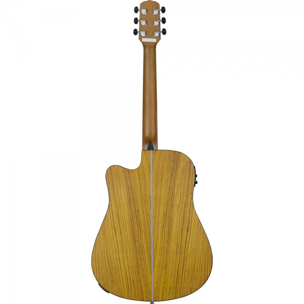 Violão Eletroacústico Dreadnought Folk Cutaway Aço Gf-1d Ceq Zebra Giannini