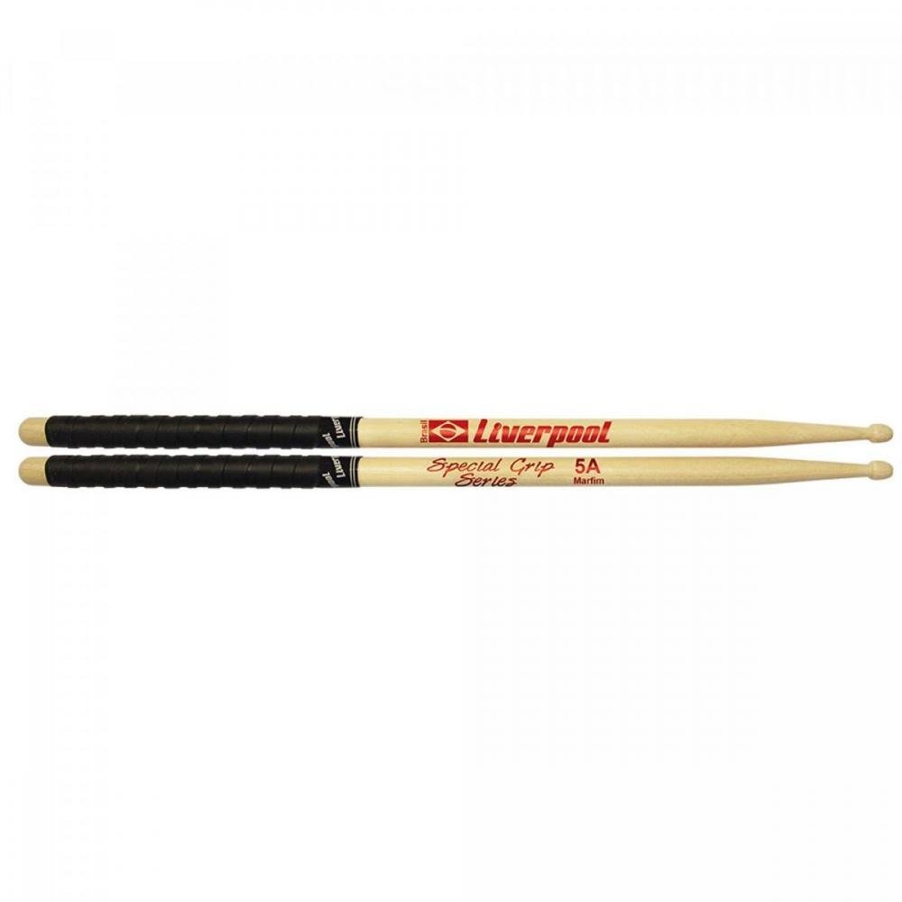 Baqueta para Bateria 5a Special Grip Liverpool - Pacote com 2 Unidades (1 Par)