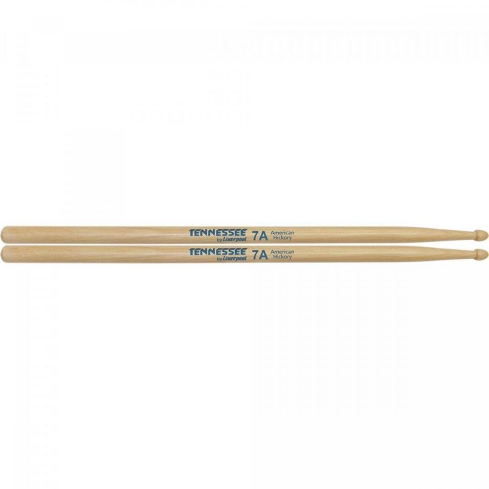 Baqueta para Bateria 7a Tennessee Liverpool - Pacote com 2 Unidades (1 Par)