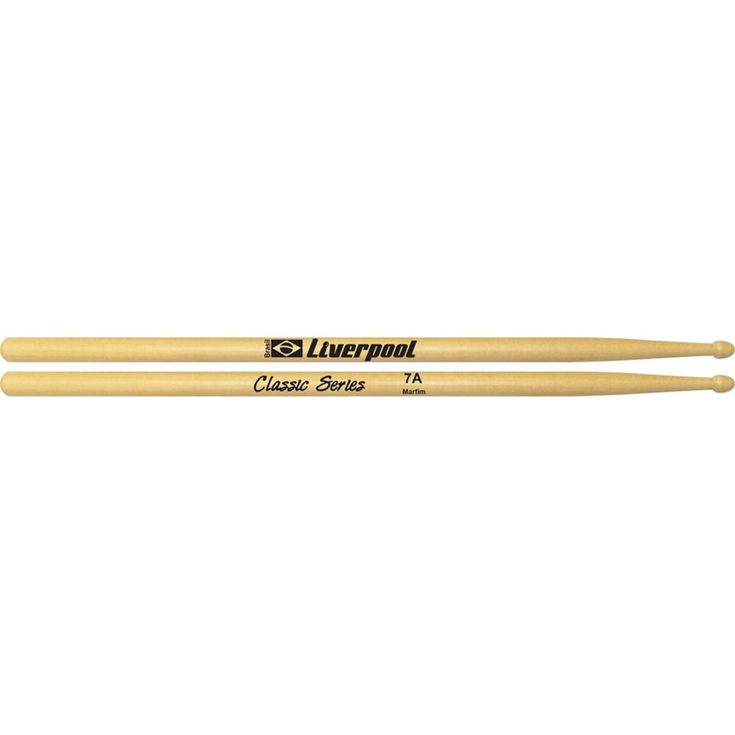 Baqueta para Bateria Classic Ll7am Liverpool - Pacote com 2 Unidades (1 Par)