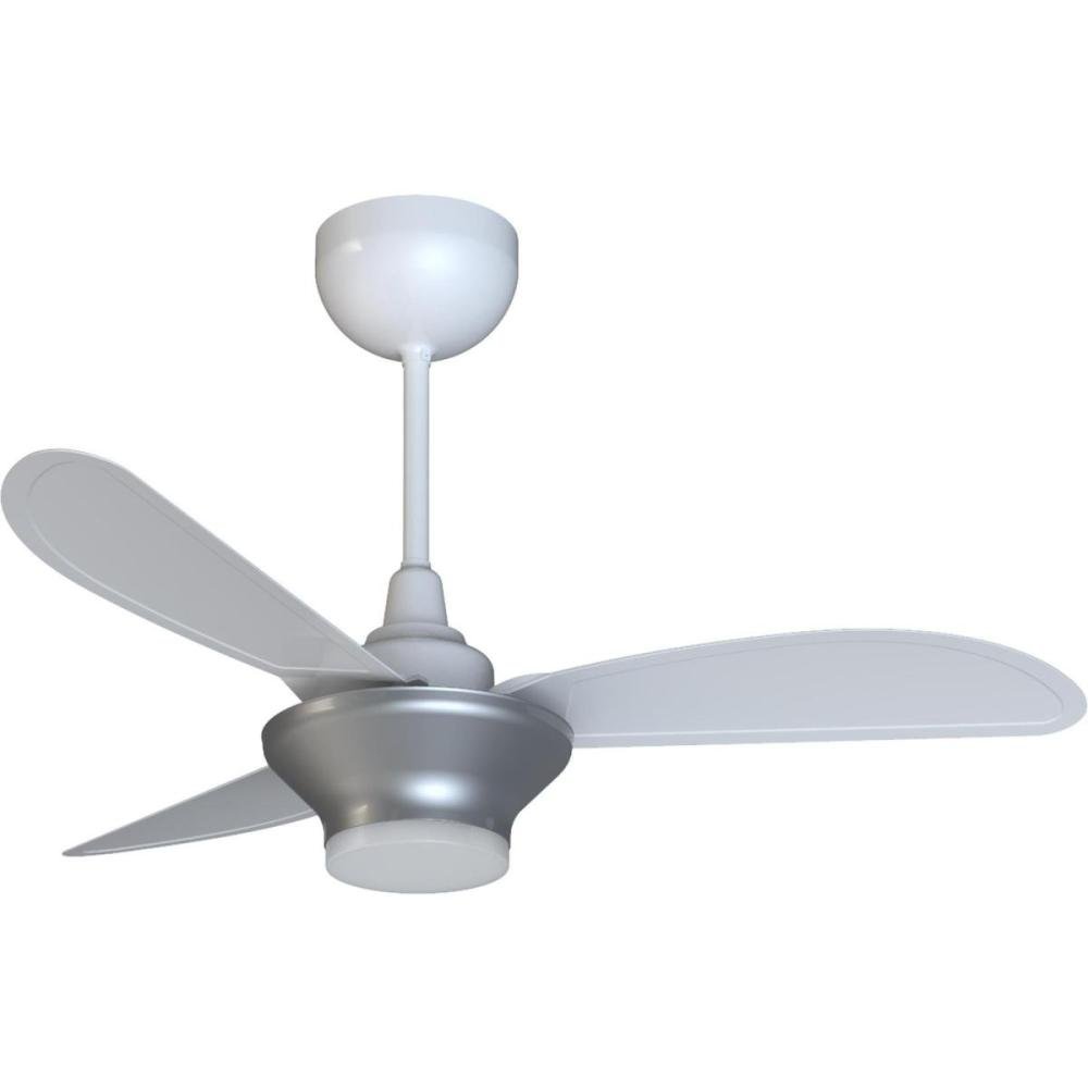 Ventilador de Teto Ventisol Mistral 3 Pas Branco/Cinza Bivolt