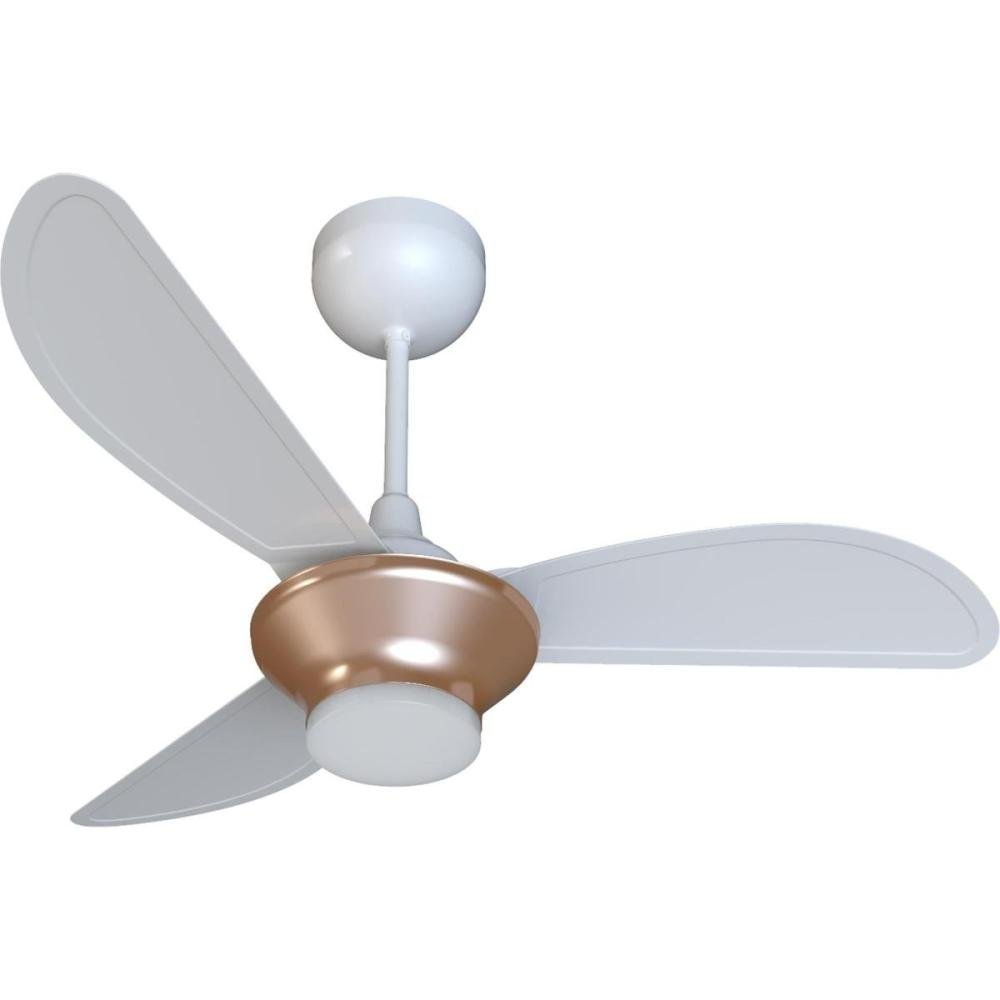 Ventilador de Teto Ventisol Mistral 3 Pas Branco/Bronze Bivolt Un.Venda: PC/1