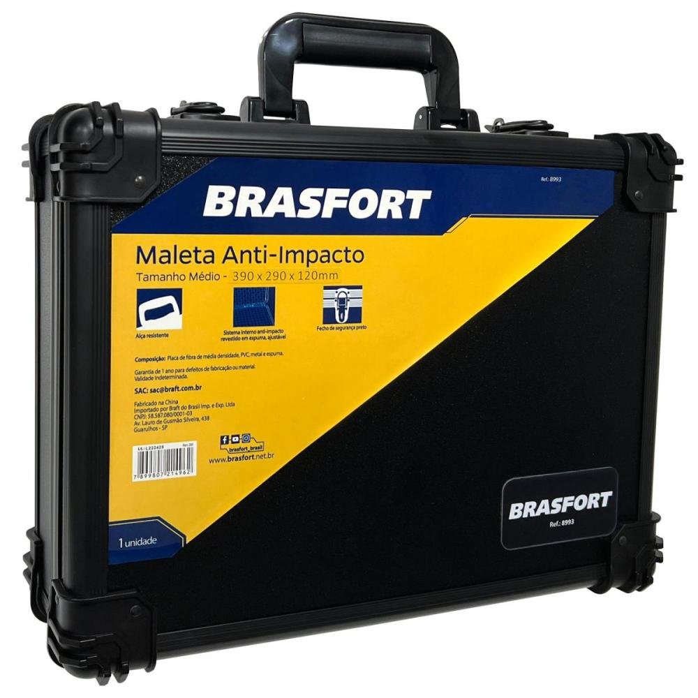 Maleta Para Ferramenta Medio Anti-impacto Brasfort Un.Venda: PC/1